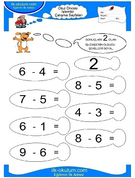 Çocuklar İçin toplam işlemi yaprak testleri 